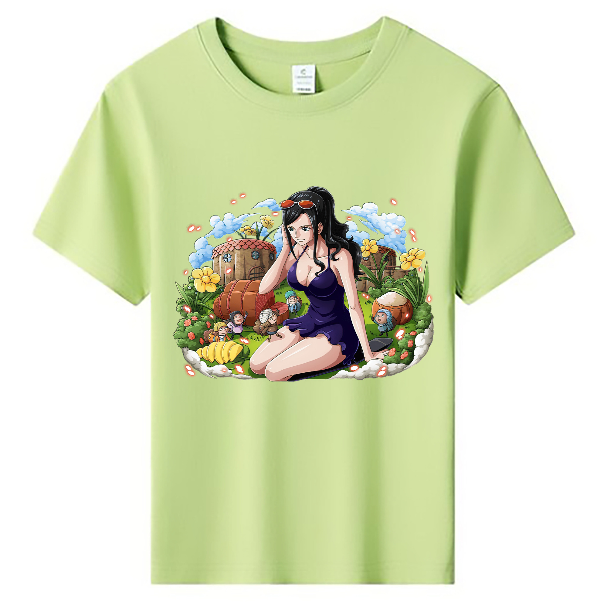 ワンピース ニコ・ロビン ONE PIECE Nico Robin 綿100％キッズTシャツ（フロントプリント）